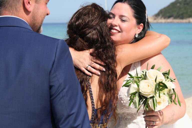 eine ganz herzliche Gratulation nach der Strandhochzeit - meer sardinien urlaub