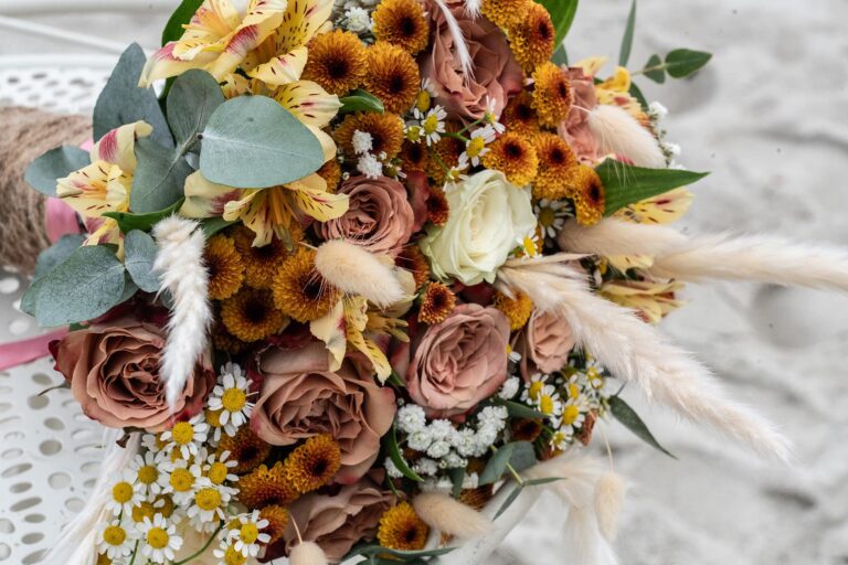 der Brautstrauss für die Strandhochzeit - meer sardinien urlaub