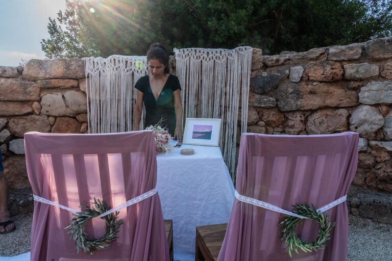 alles ist für die Trauung bereit - meer sardinien urlaub