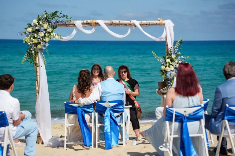 die Zeremonie, Strandhochzeit - meer sardinien urlaub