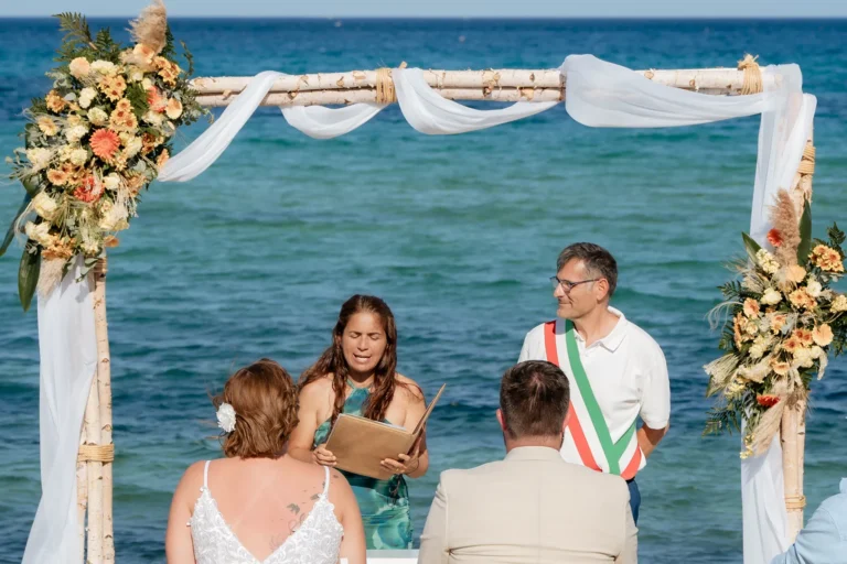 die romantische Strandhochzeit - meer sardinien urlaub