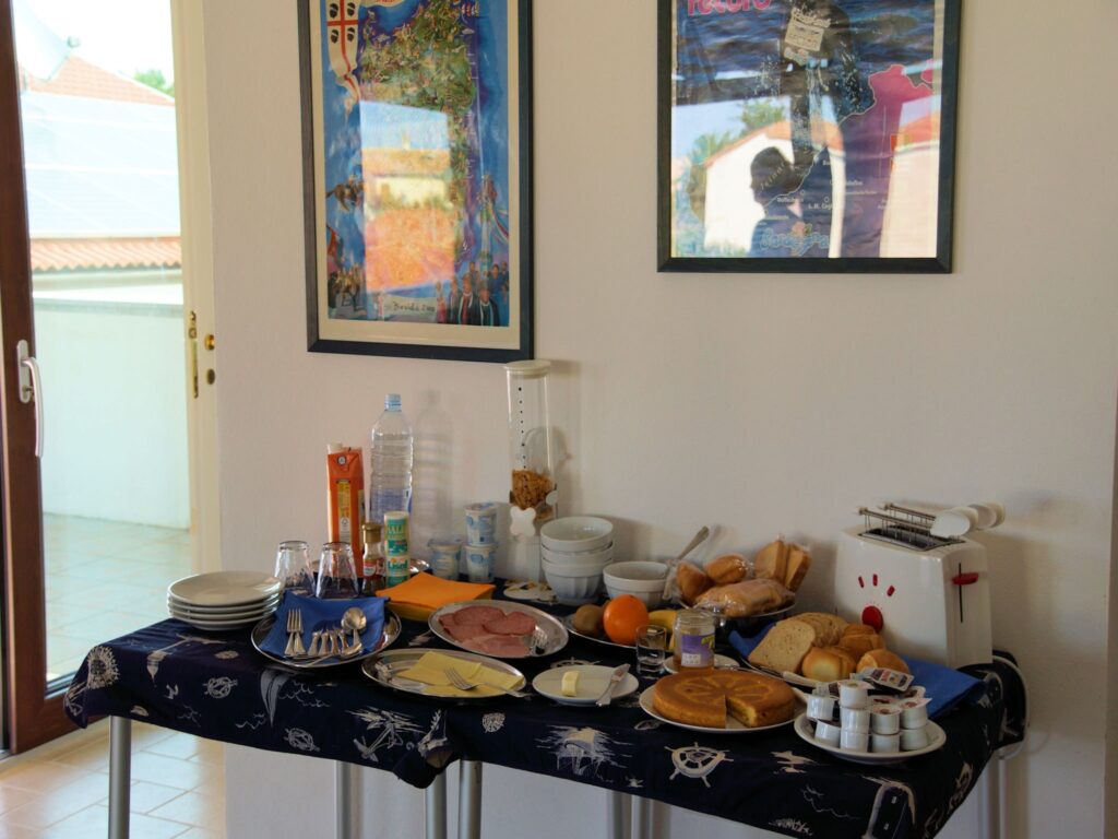 das Fruehstuecksbueffet im Hotel Tartaruga Bianca, La Ciaccia-Valledoria - meer sardinien urlaub