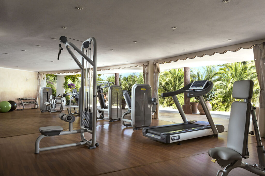 der Fitnessbereich des Hotels Marinedda, Isola Rossa - meer sardinien urlaub