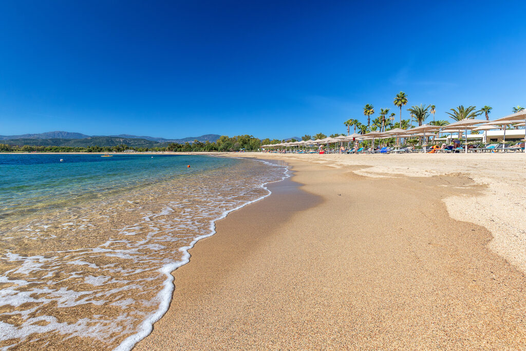 der Strand San Gemiliano am Hotel Club Saraceno, Arbatax - meer sardinien urlaub