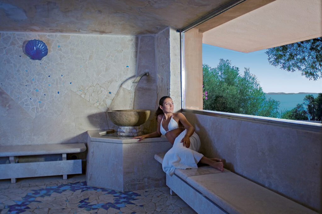 Das tuerkische Bad im Hotel Capo D’Orso, Palau – meer sardinien urlaub
