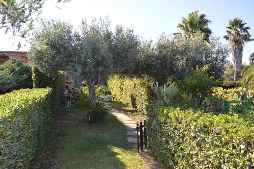 Garten des Ferienhauses Anastasia - meer sardinien urlaub