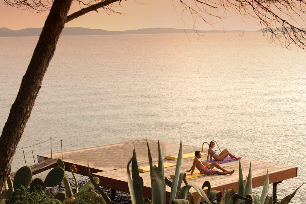 Meer in der Morgendaemmerung am Hotel Capo D’Orso, Palau – meer sardinien urlaub