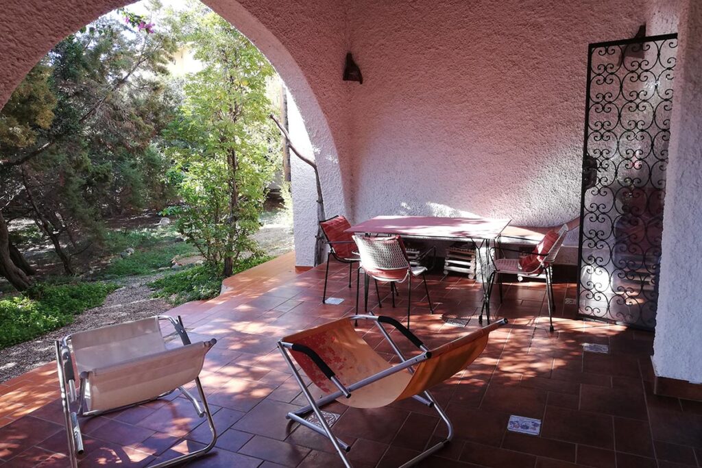 die tolle Terrasse des Ferienhauses Mandara, Baccu Mandara - meer sardinien urlaub