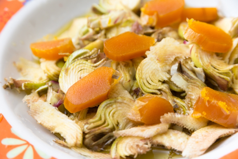 Carciofi con bottarga