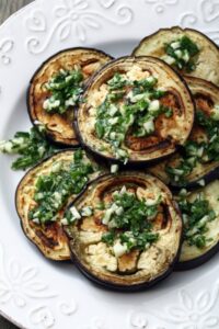 gegrillte Auberginen