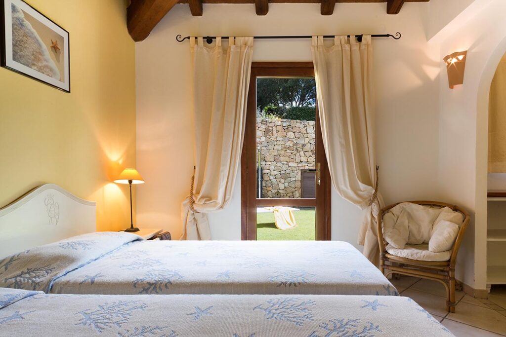 elegante Einrichtungsstil der Schlafzimmer im Ferienhaus Cottin