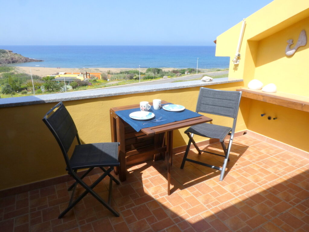 Blick vom Balkon des Ferienhauses Aquamare - meer sardinien urlaub
