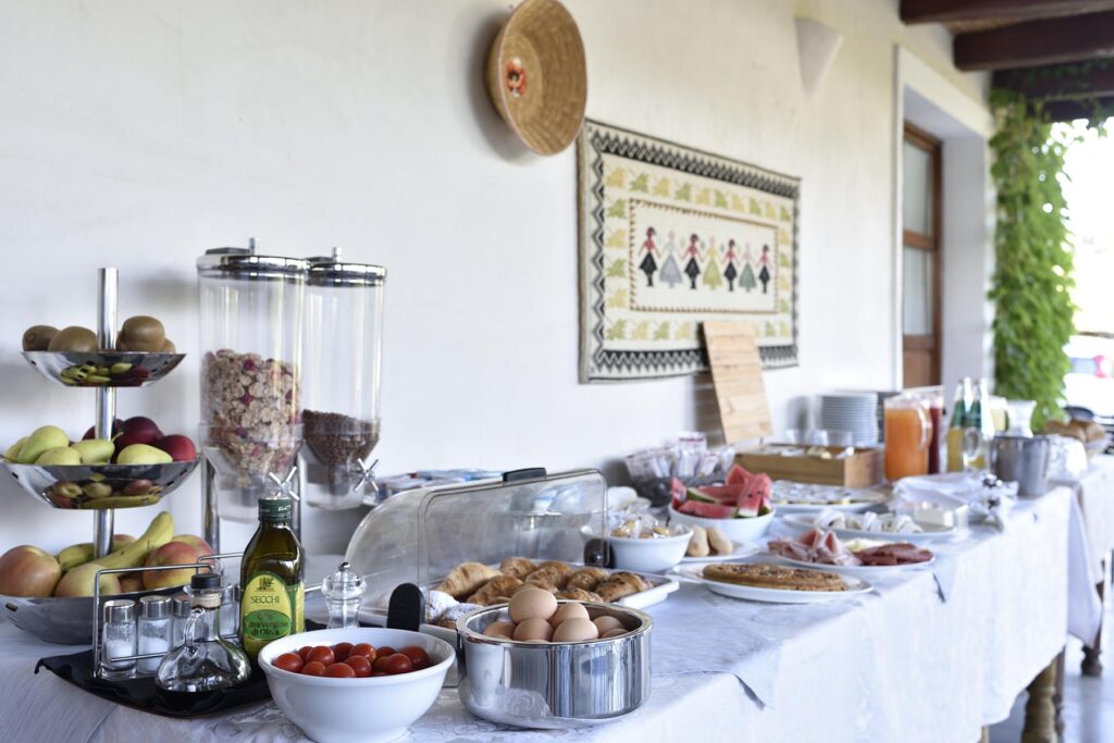 das Frühstücksbuffet im Hotel Abba e Murta, Tortoli - meer sardinien urlaub