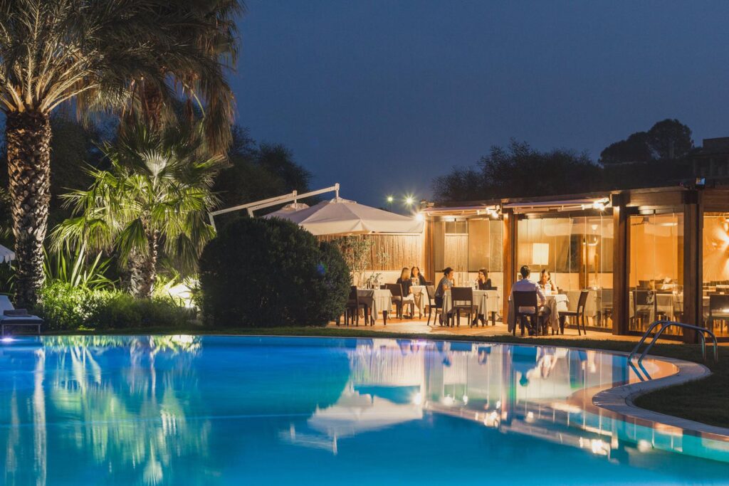 Romantisch Speisen im Restaurant des Hotels Aquadulci, Chia - meer sardinien urlaub