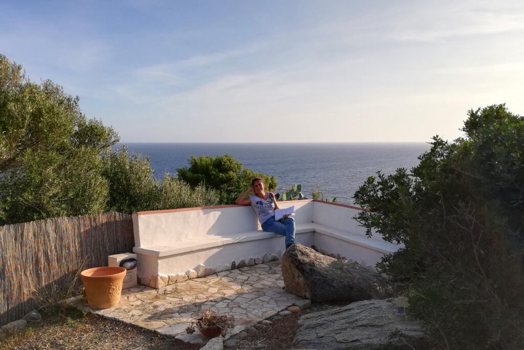Rückzugsplatz mit Meerblick, Ferienhaus Rubino, Torre delle Stelle - meer sardinien urlaub