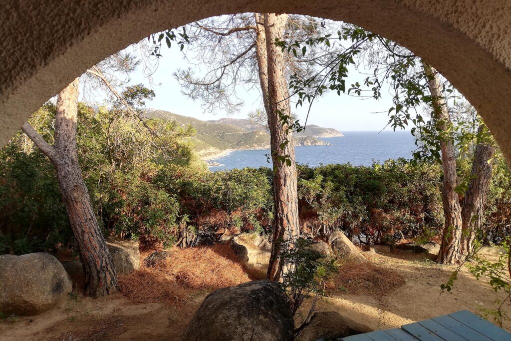 Traumblick von der Terrasse auf das Meer, Ferienhaus Rubino, Torre delle Stelle - meer sardinien urlaub