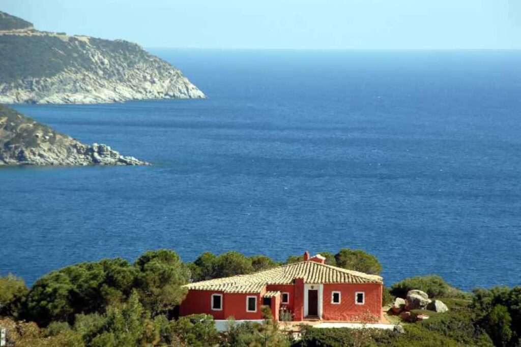 Traumlage des Ferienhauses Rubino, Torre delle Stelle - meer sardinien urlaub