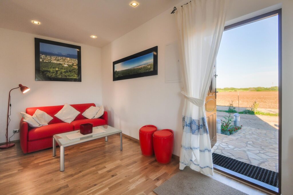 das Sofa im Ferienhaus Barbara, Alghero - meer sardinien urlaub