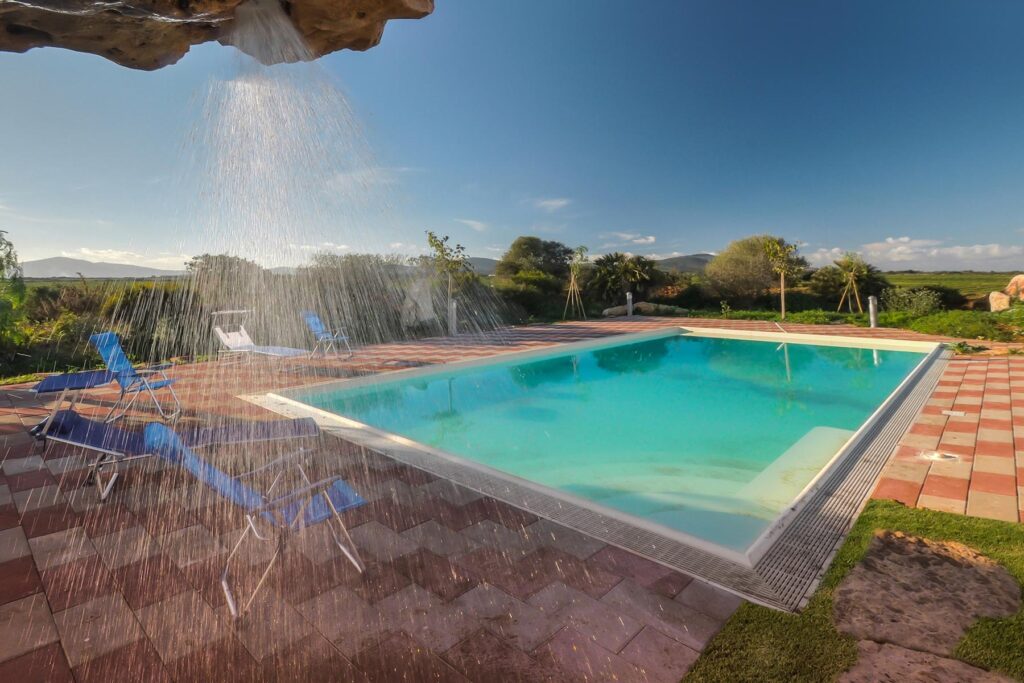 der tolle Pool des Ferienhauses Barbara, Alghero - meer sardinien urlaub