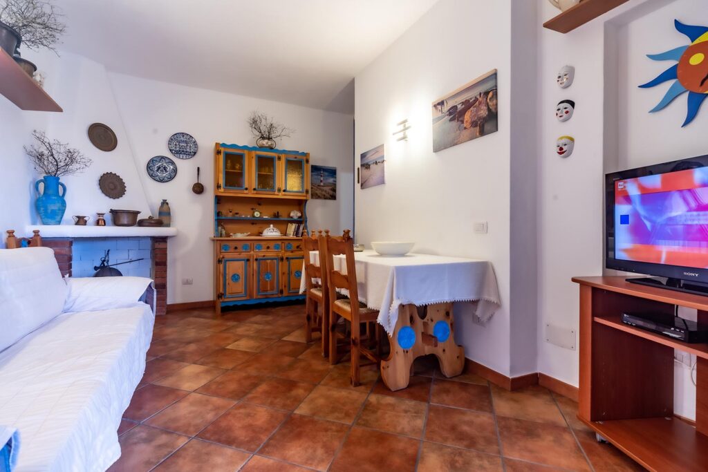 das Wohnzimmer des Ferienhauses Nicola, Costa Rei - meer sardinien urlaub