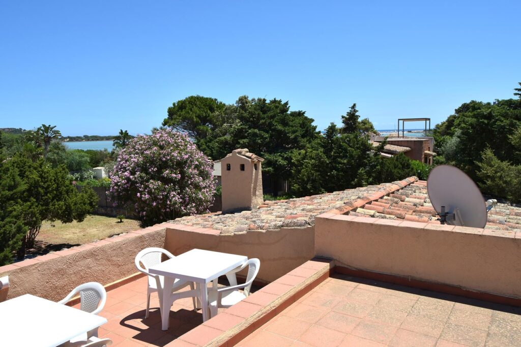 die Dachterrasse des Ferienhauses Giunco, Villasimius - meer sardinien urlaub