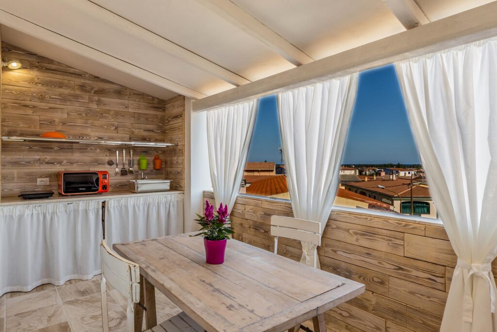Die Terrasse des Loft im Nebengebäude Loft und Apartments, Hotel Mannois, Orosei