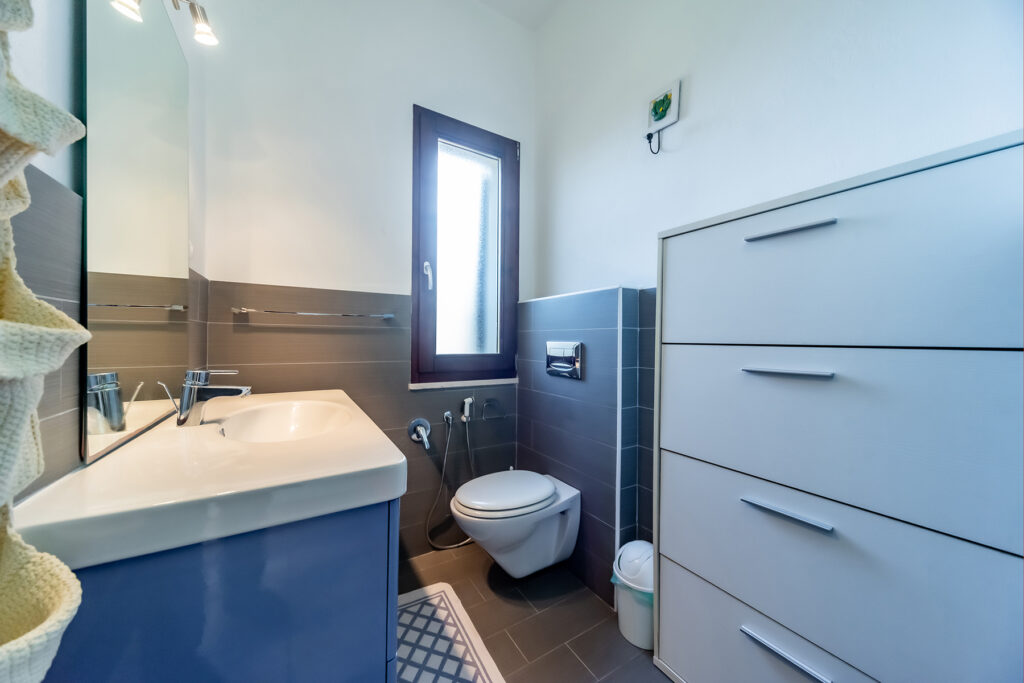 Das Gäste-WC des Ferienhauses Federica, Costa Rei - meer sardinien urlaub