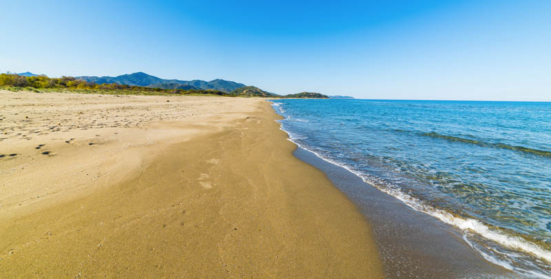 Der lange Strand Colostrai, Sardinien - meer sardinien urlaub