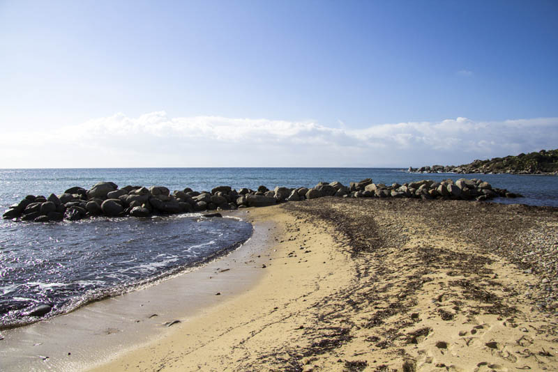 Die feine Sandbucht Is Mortorius bei Quartu Sant Elena im Süden von Sardinien - meer sardinien urlaub