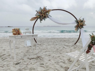 Traubogen Rundbogen - Heiraten auf Sardinien